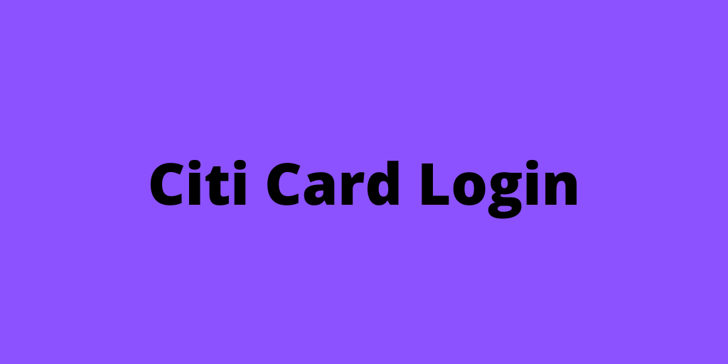 Citi Card Login